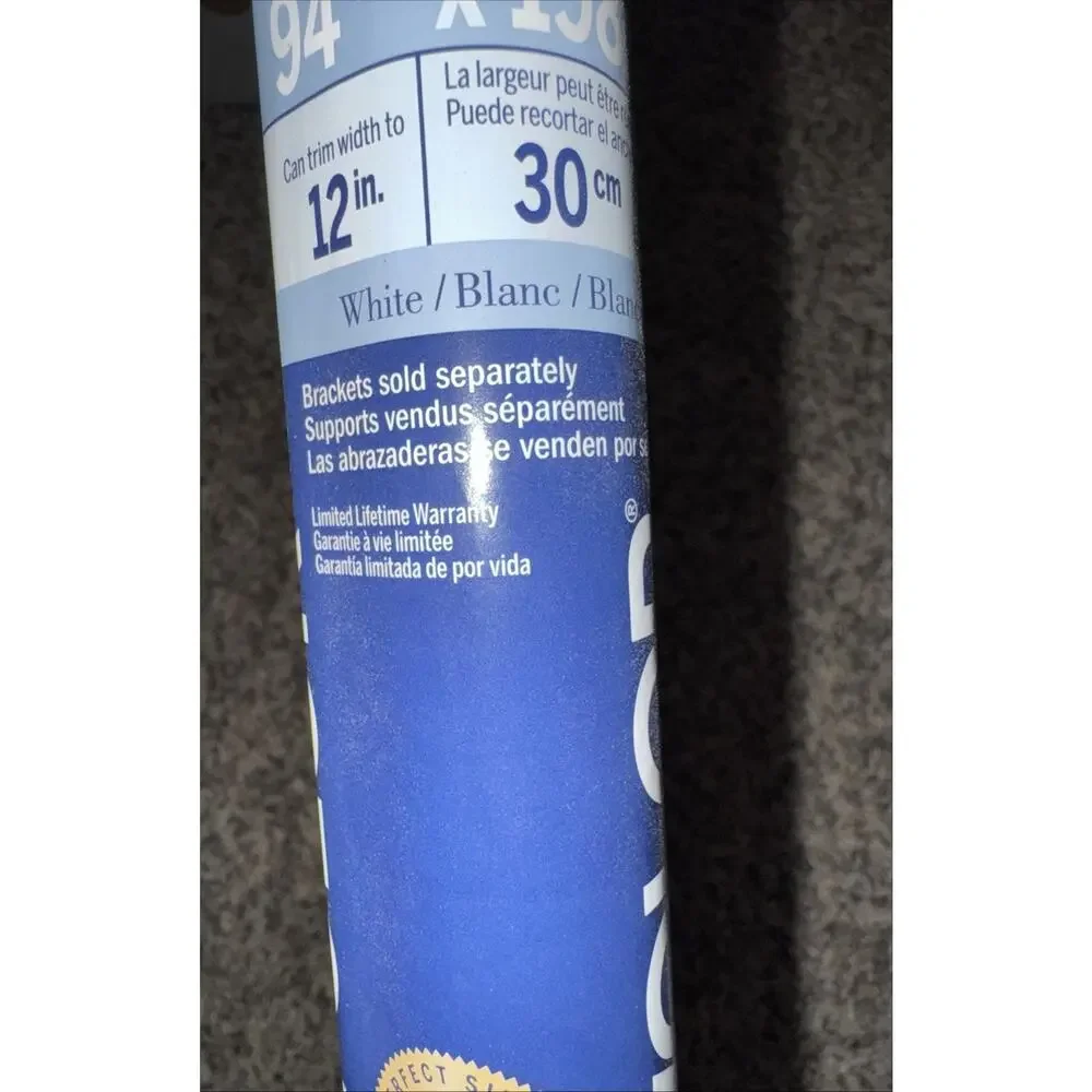 LEVOLOR Trim & Go 27 in x 78 in Roller Shade Room Darkening Brackets Separately